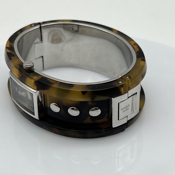 Michael Kors Tortoise Acrylic Brown Dial Ladies Watch MK4130 Quartz Untested - Picture 2 of 12